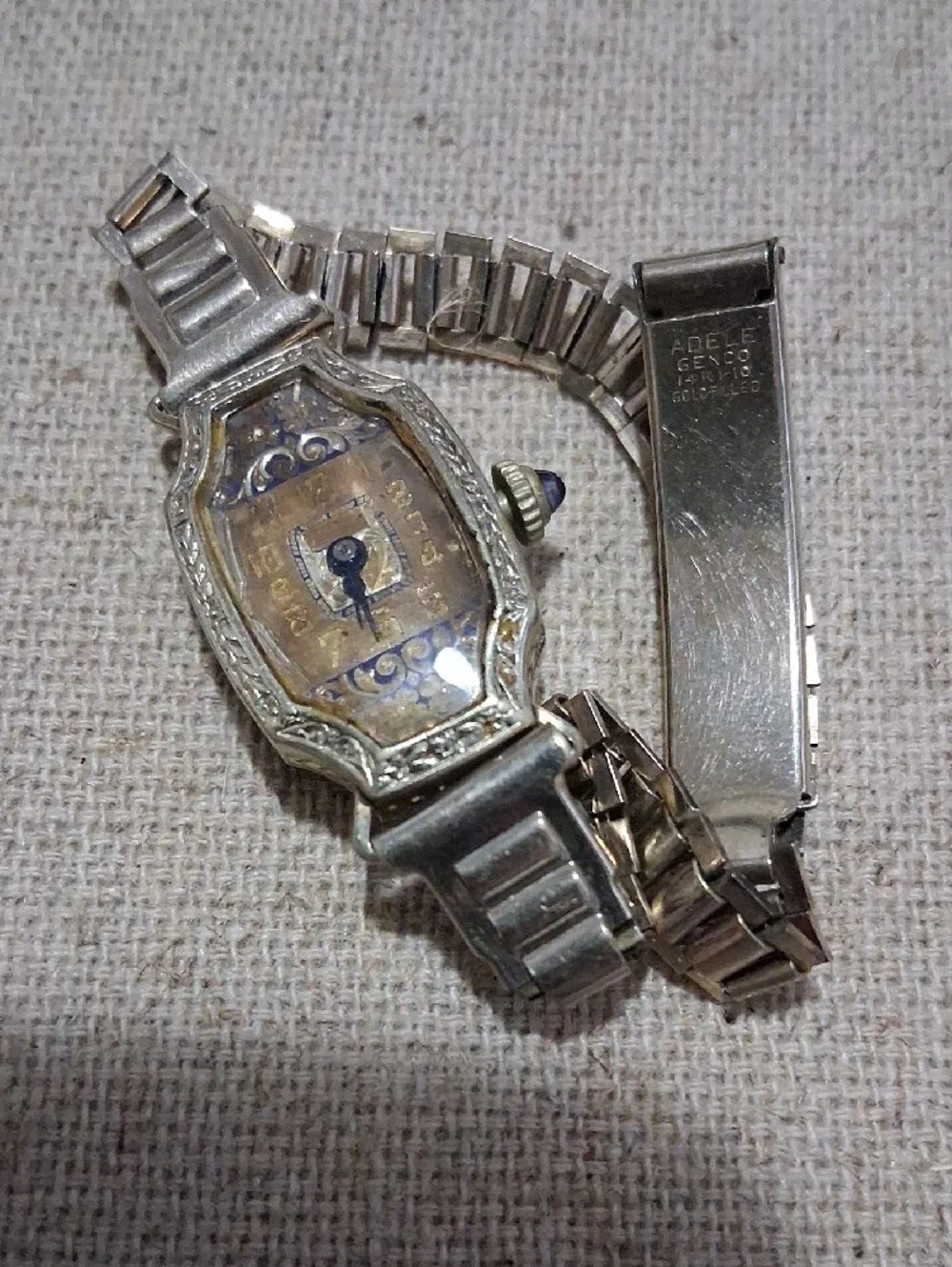 Vintage Art Deco 14k Gold Rolled Watch
